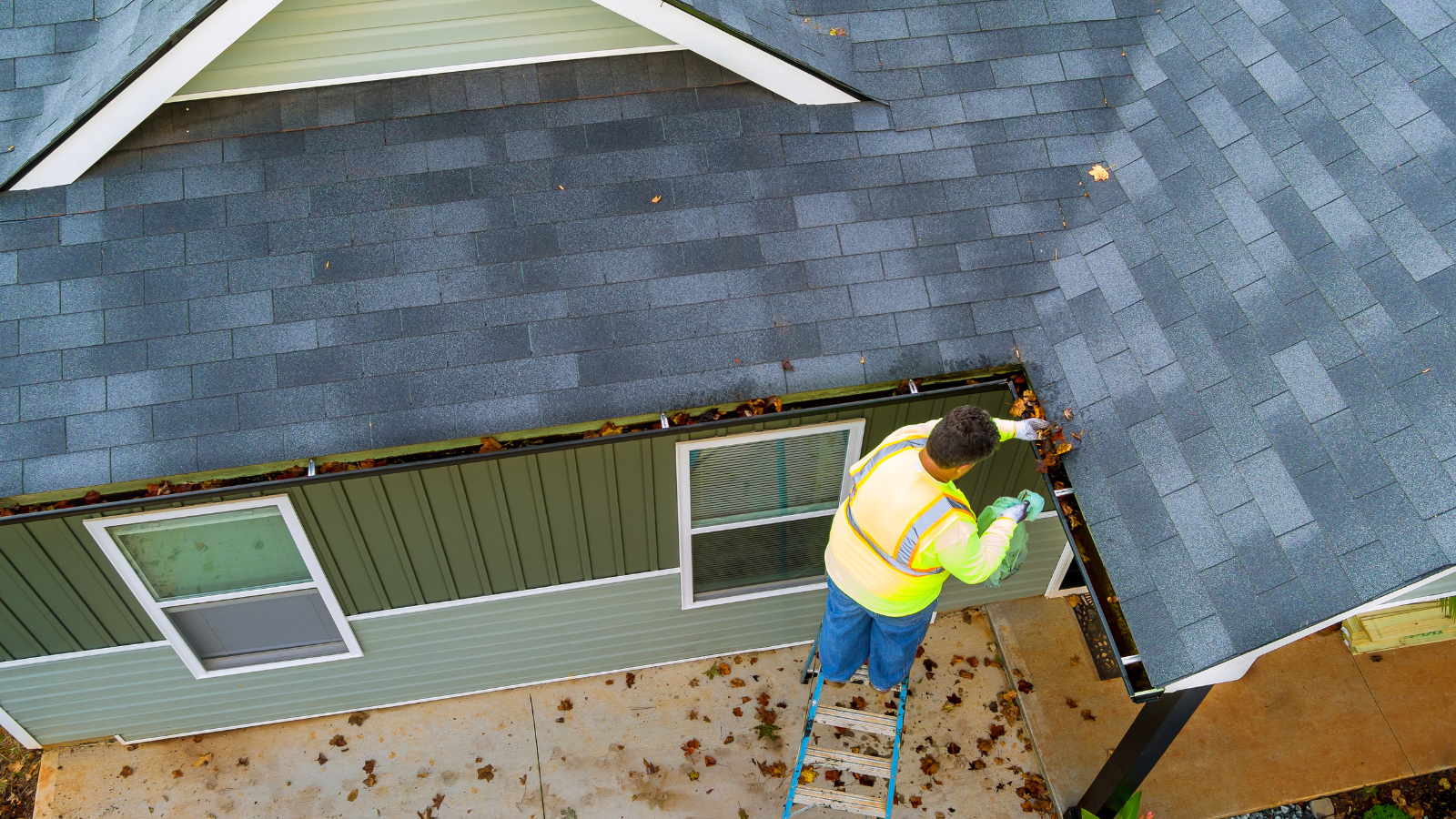 diy gutter cleaning